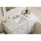 James Martin Vanities Palisades 48in Single Vanity, Bright White w/ 3 CM Carrara Marble Top 527-V48-BW-3CAR - alternate 4
